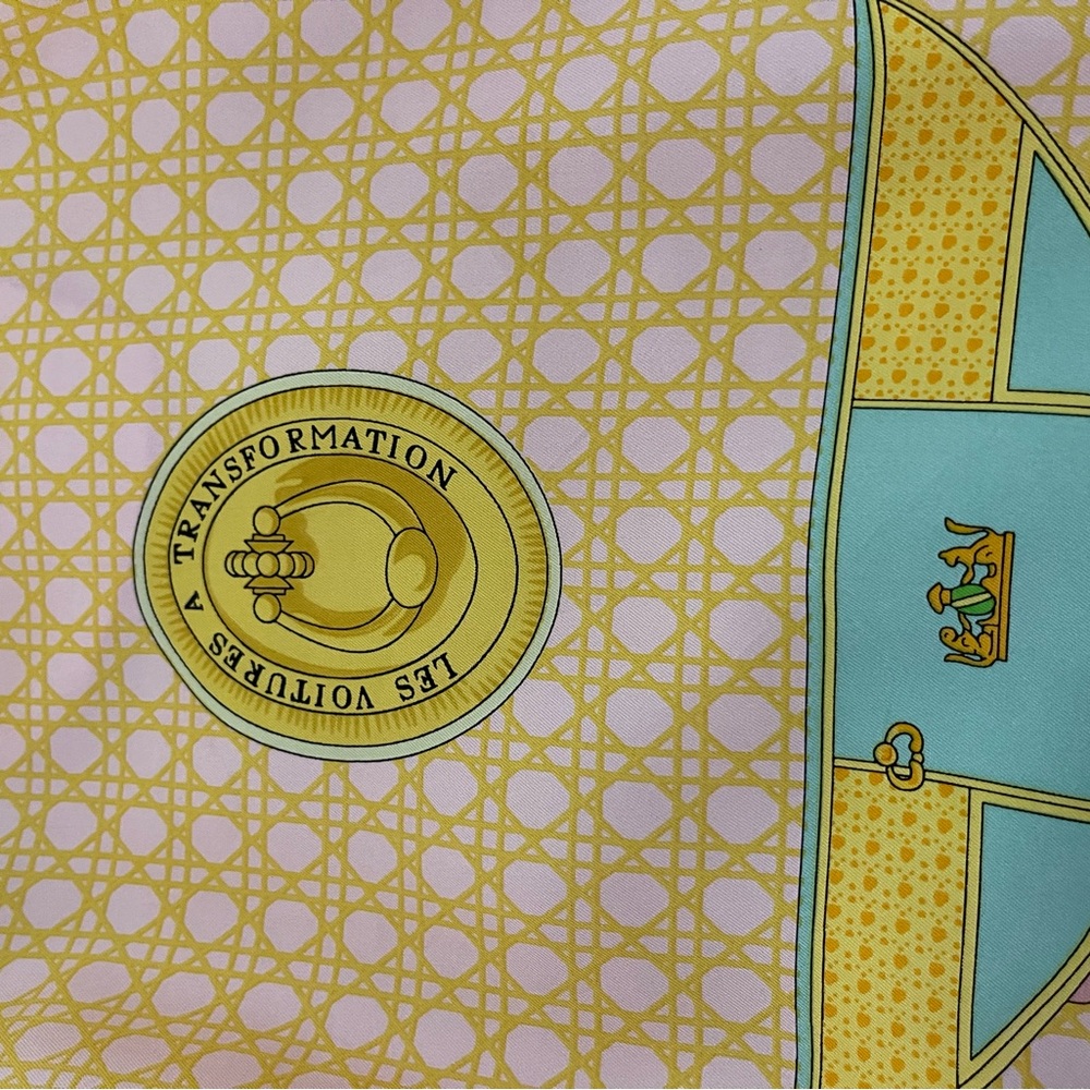 Hermès Les Voitures A Ransformation Silk Scarf. - Picture 7 of 14
